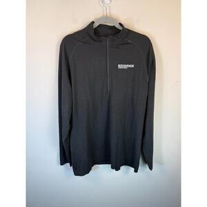 Lululemon Body Armour Metal Vent Tech 1/2 Zip Pullover  XL Black Charcoal
